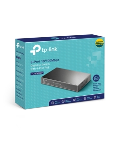 SWITCH TP LINK  8 PUERTOS 10/100  4-Port PoE+ TL-SF1008P