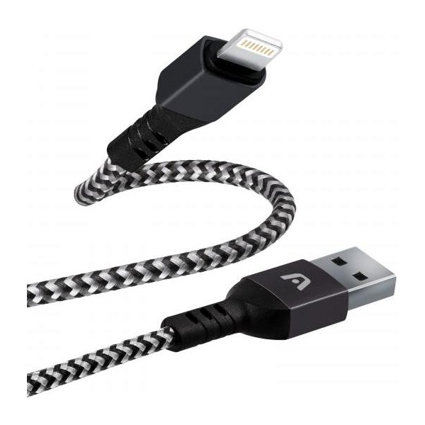 CABLE ARGOM DURA FORMA LIGHTING A USB 2.0 1.8M/6FT BLACK ARG-CB-0023BK